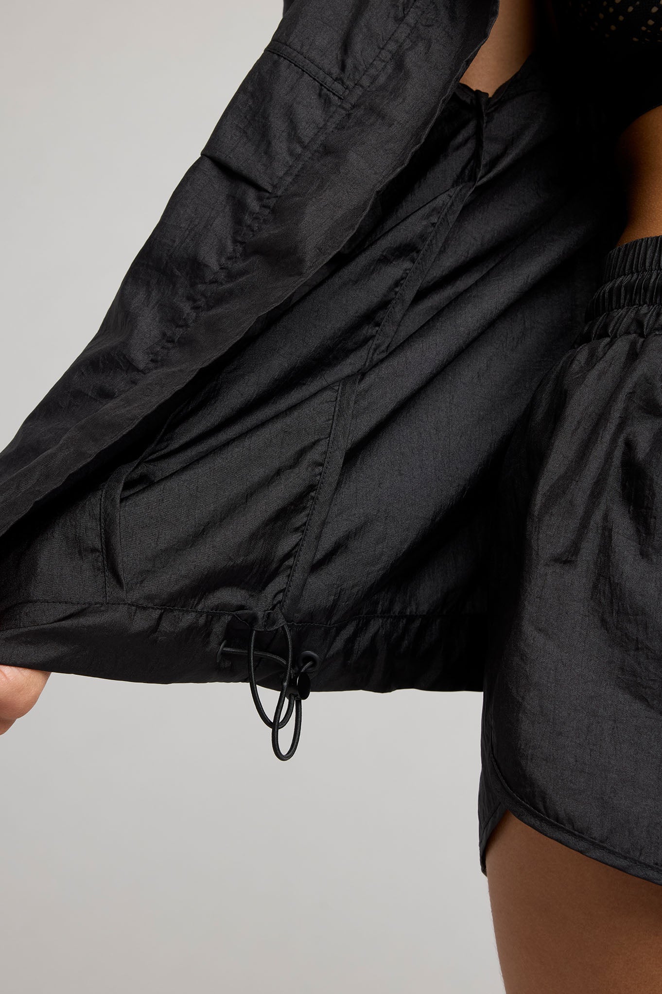 Parachute Zip Up in Black - Image 2