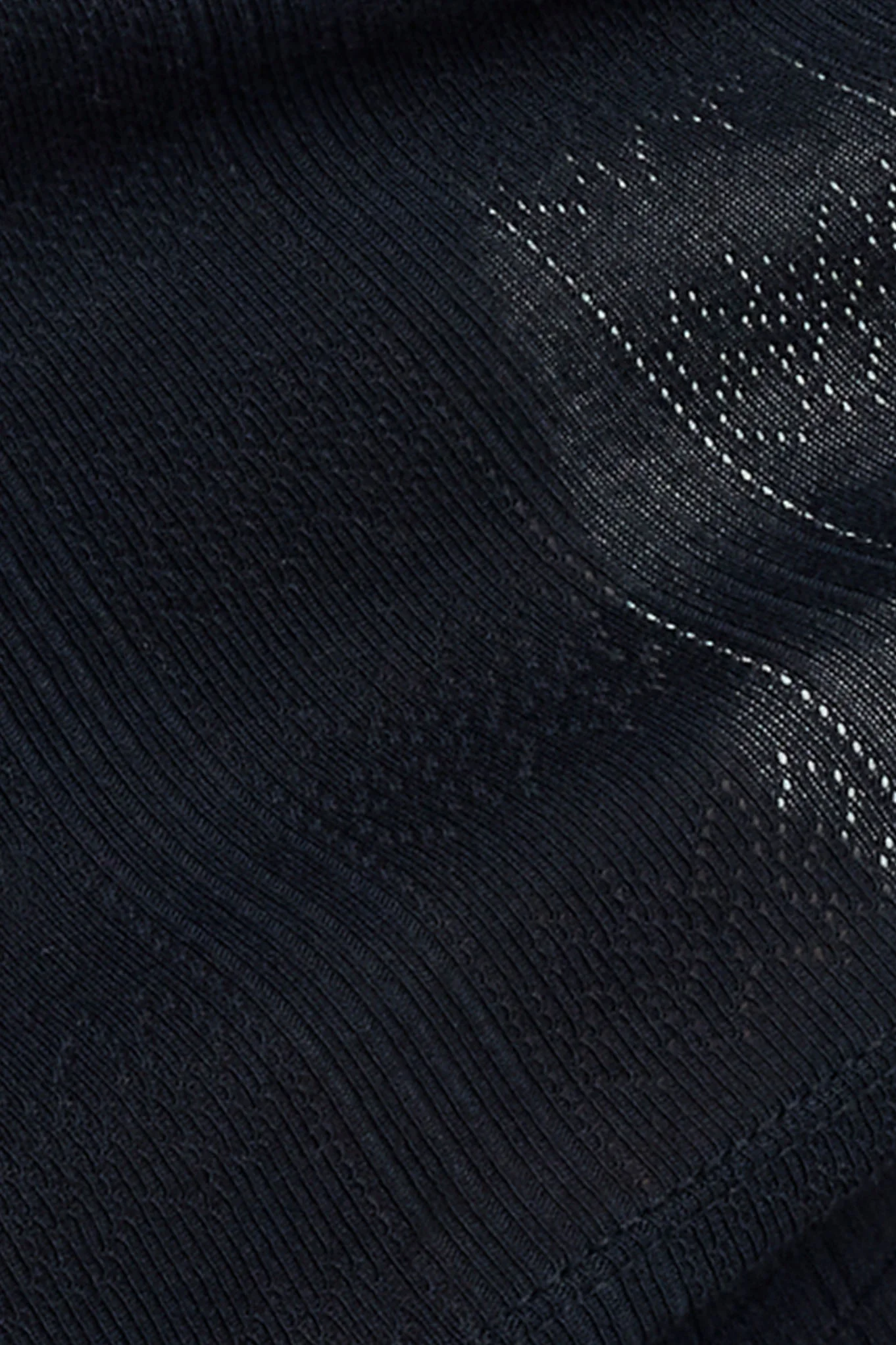 Pointelle Flare Pant in Black - Image 2