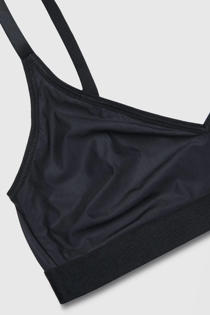 Silky Non-Wire Bra in Black - Image 6
