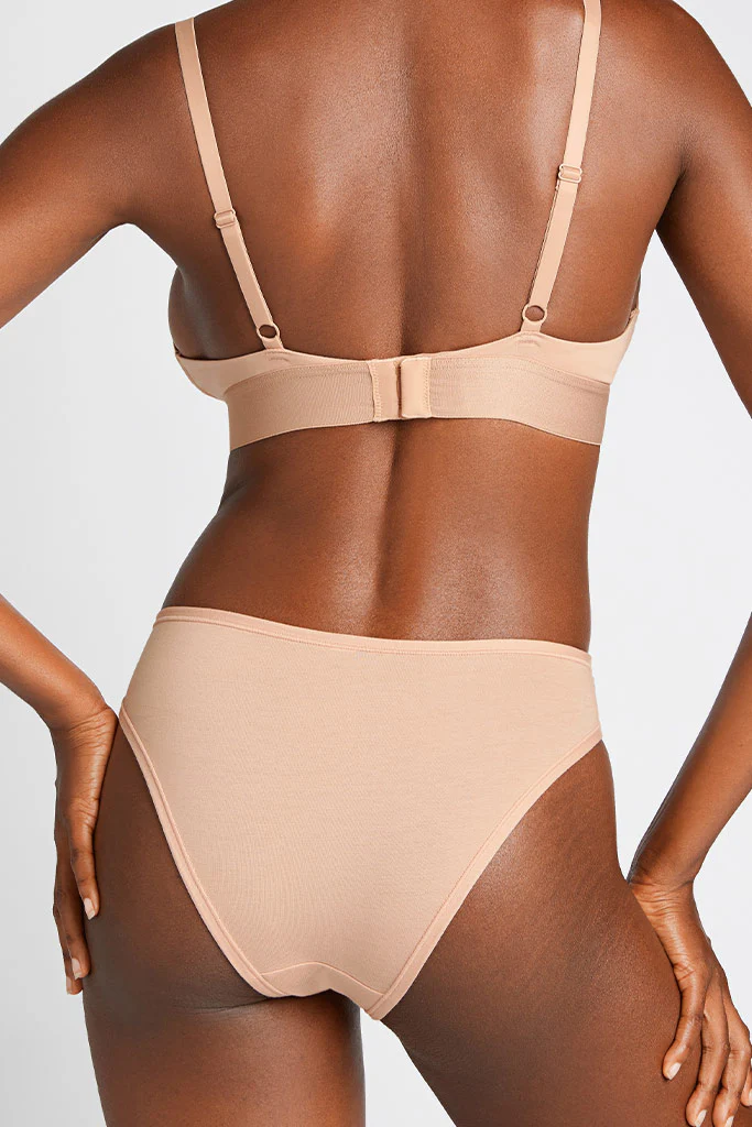 Cloud Cotton Triangle Bra in Buff - Image 2