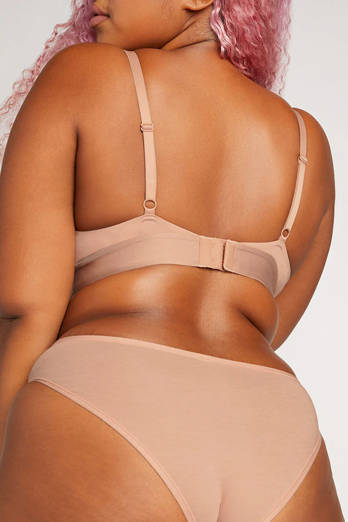 Cloud Cotton Triangle Bra in Buff - Image 4