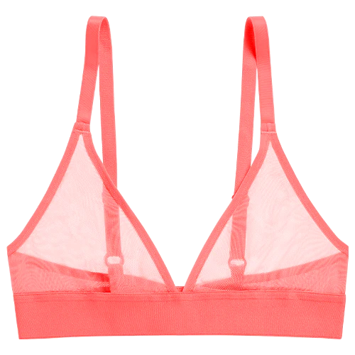Sieve Triangle Bra in Coral - Image 7