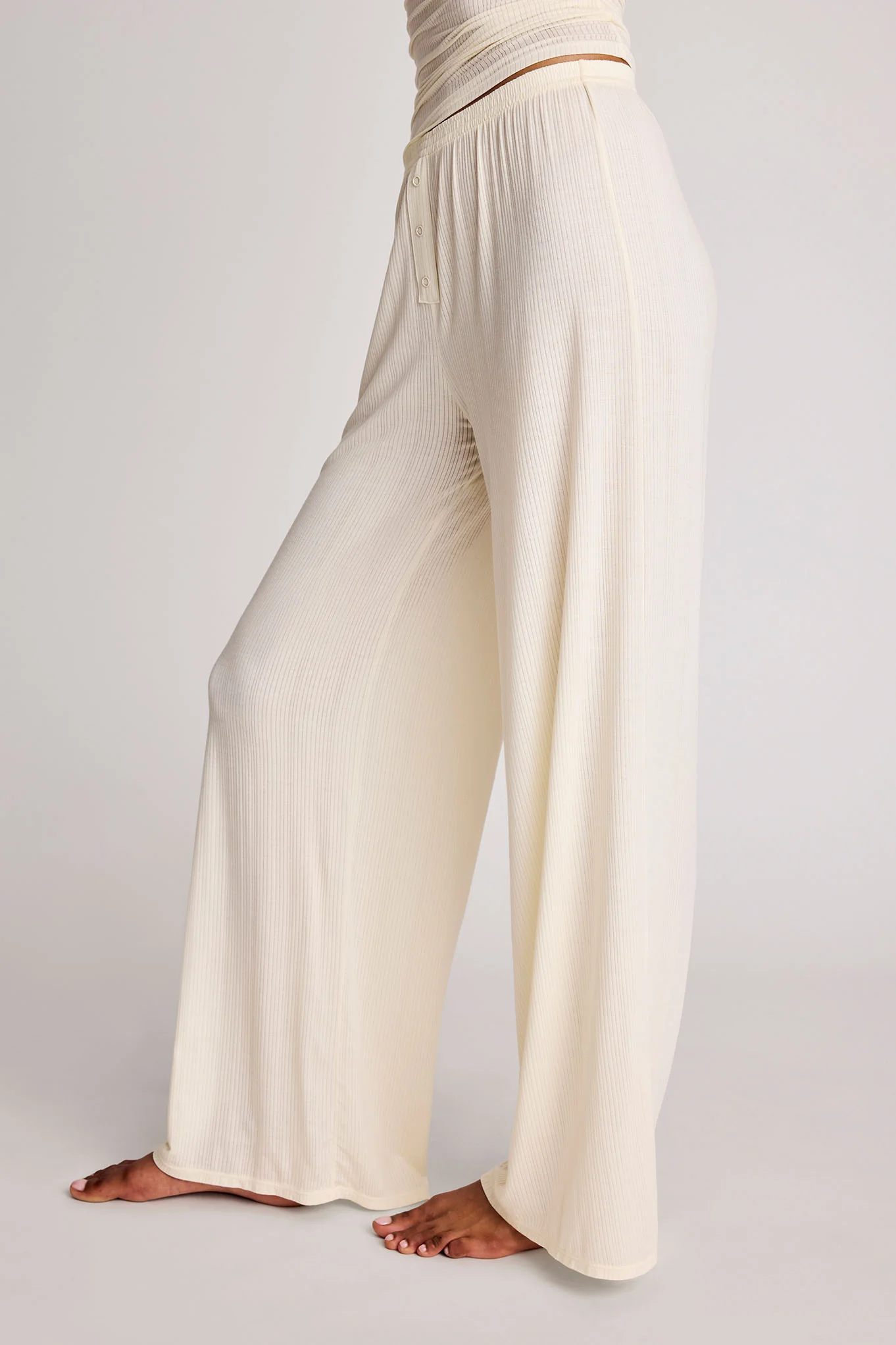 Whipped Track Pant in Cream - Image 3