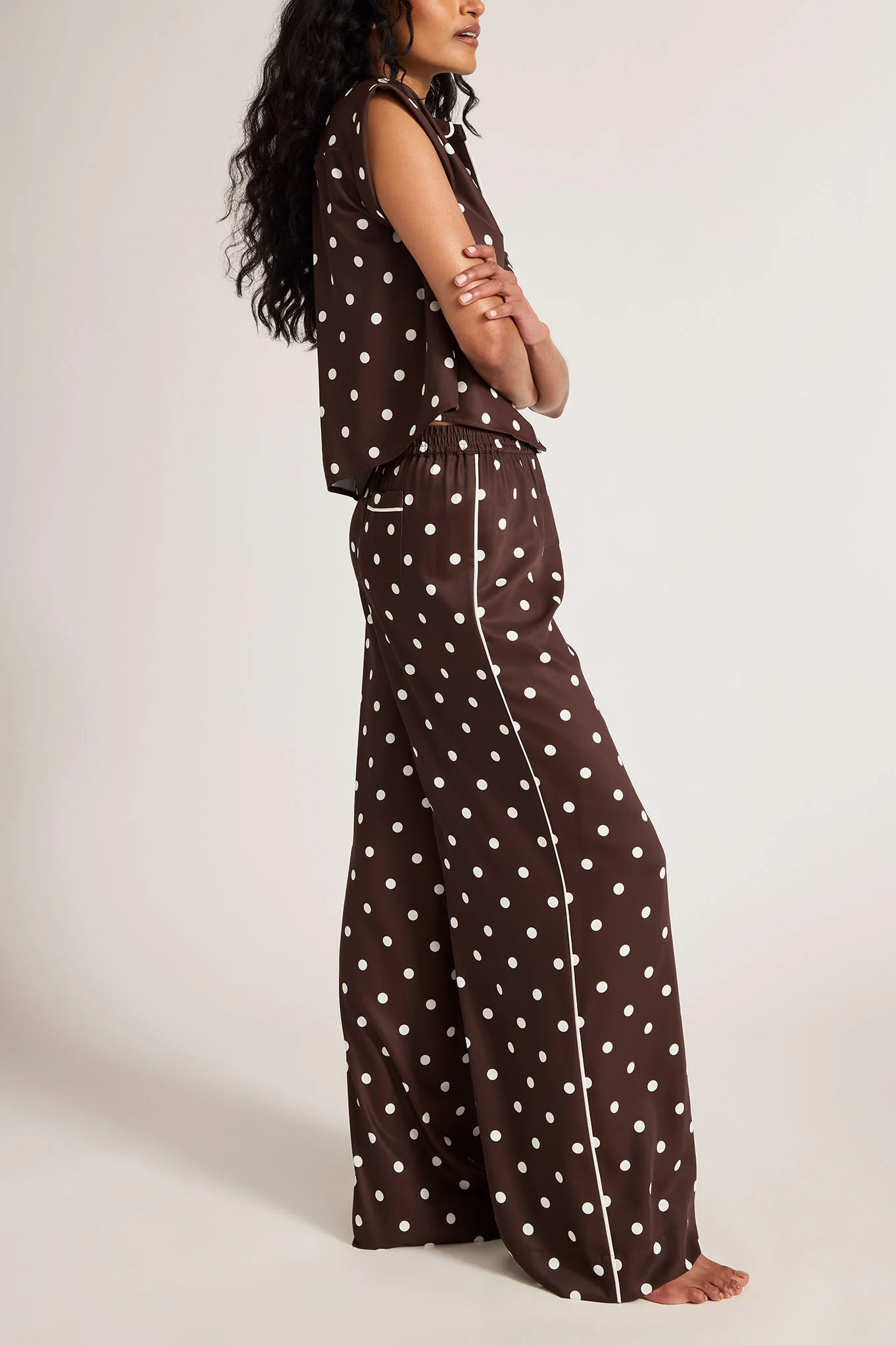 Supreme Track Pant in Espresso Dot - Image 2