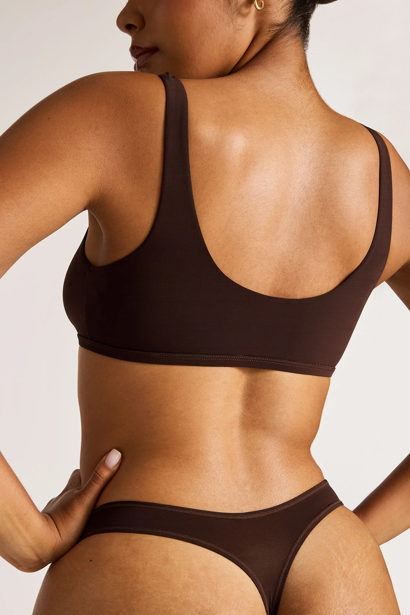 Slink Dipped Bralette in Espresso - Image 3