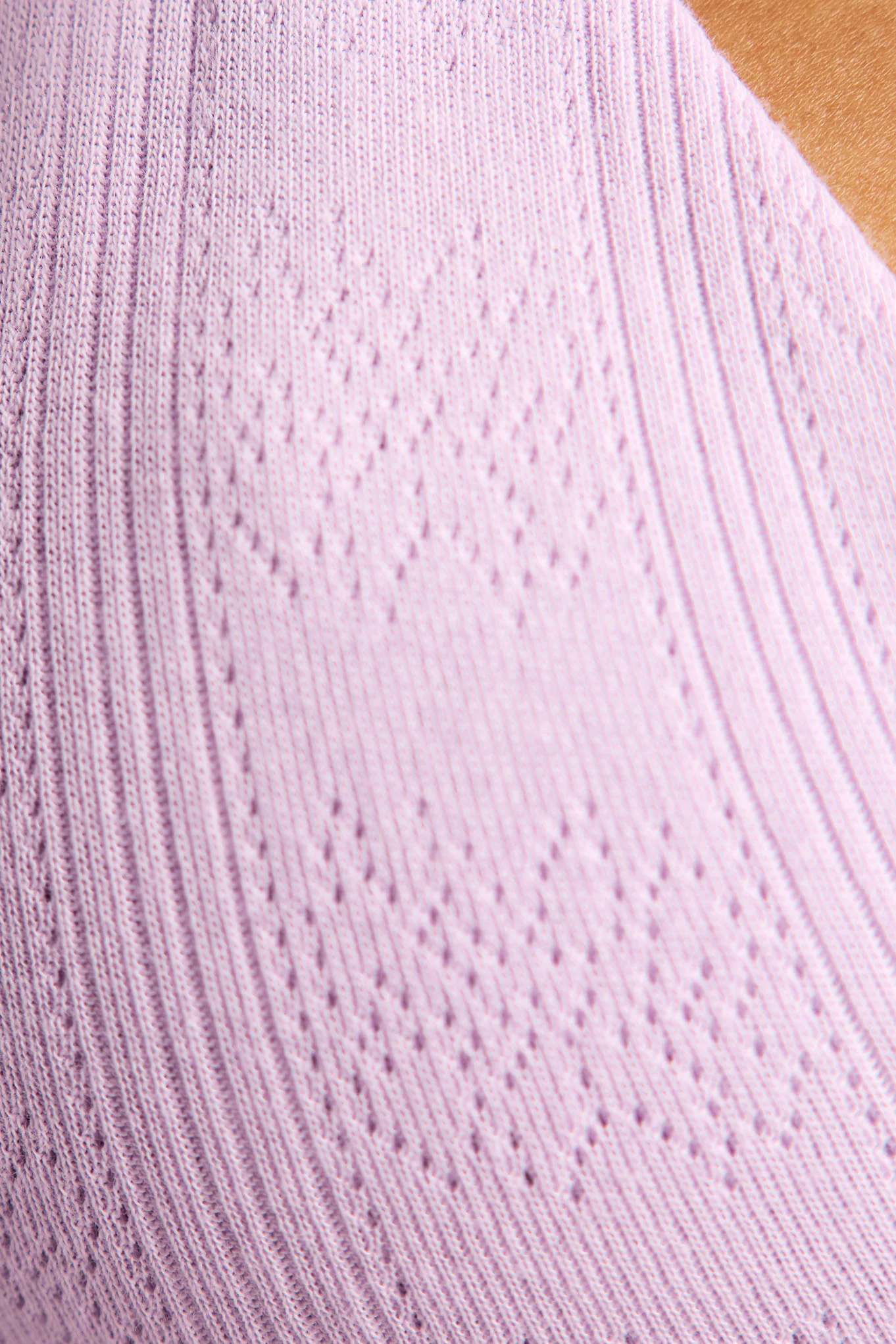 Pointelle Mini Bra in Lilac - Image 2