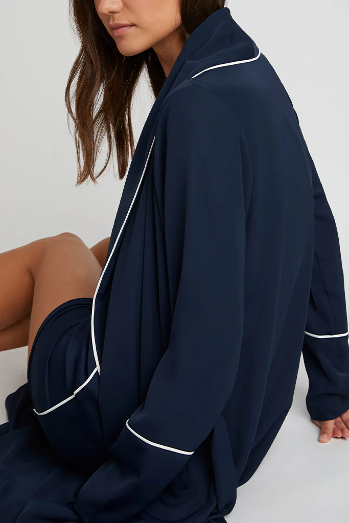 Supreme Classic Robe in Navy - Image 2
