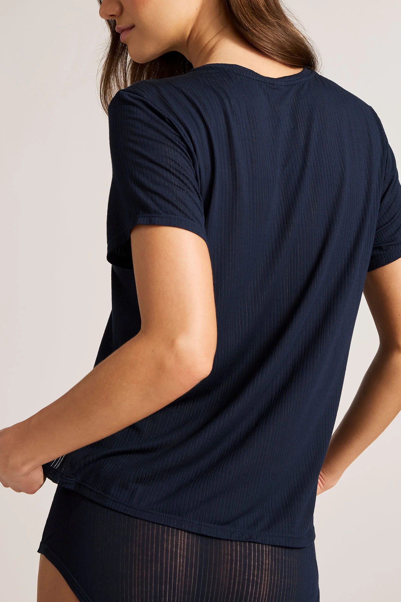 Whipped Boyfriend Tee in Navy - Image 3