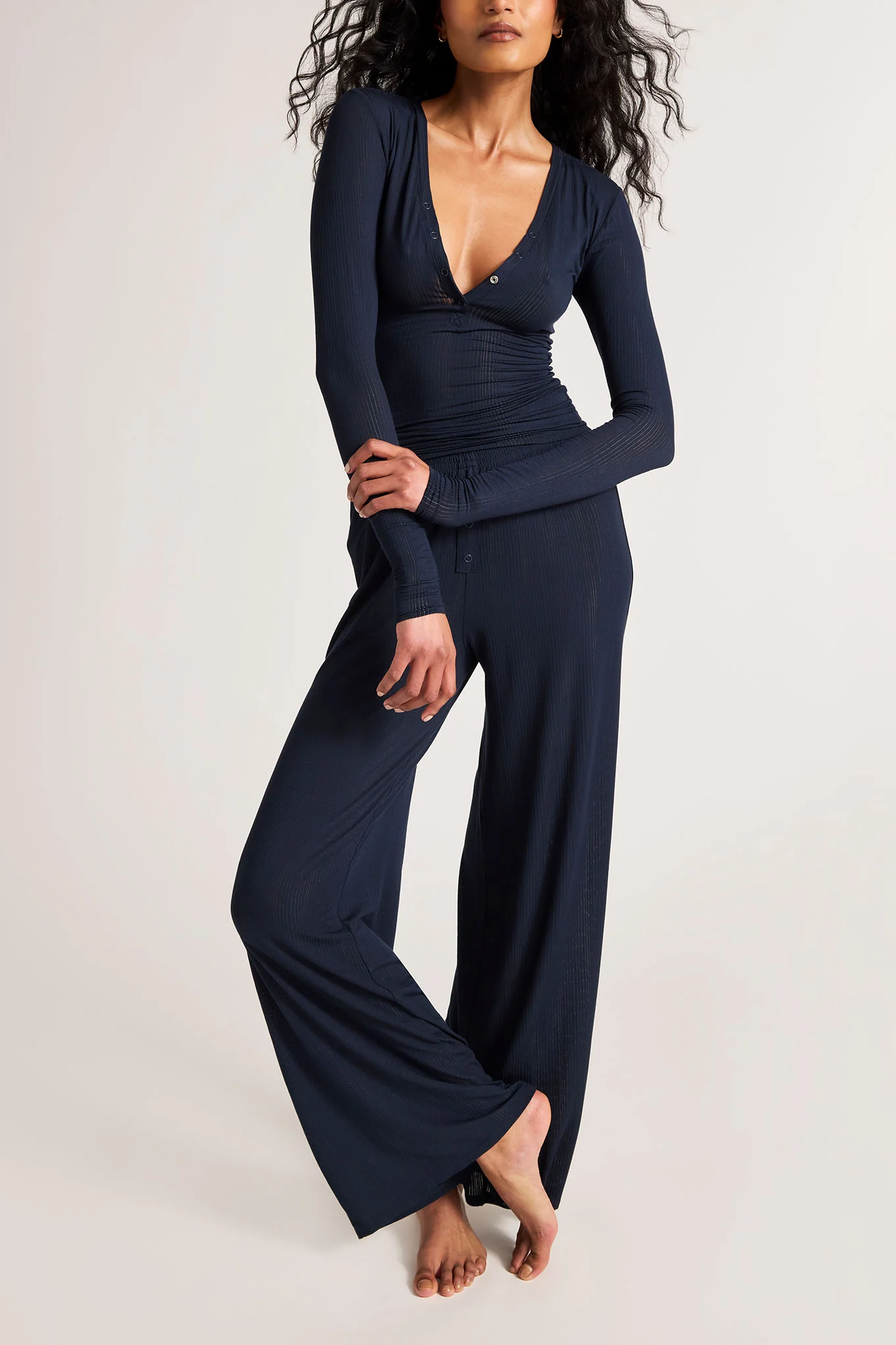 Whipped Track Pant in Navy