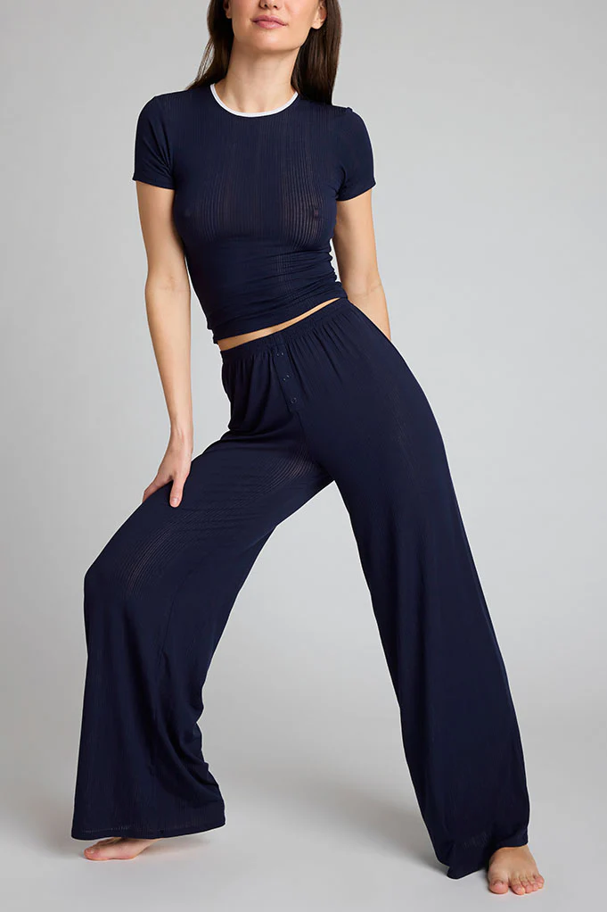 Whipped Track Pant in Navy - Image 4