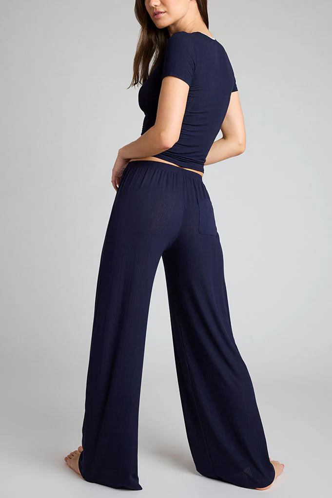 Whipped Track Pant in Navy - Image 5