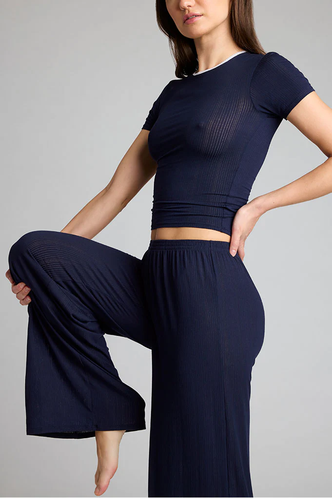 Whipped Track Pant in Navy - Image 6