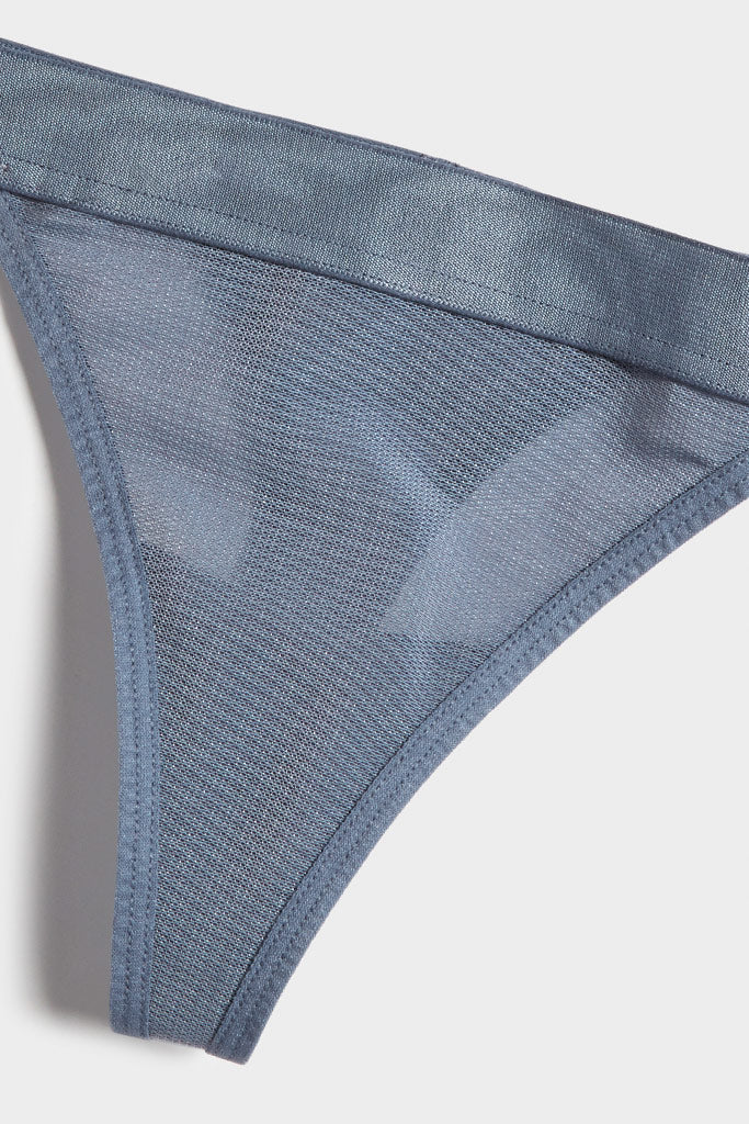 Sieve Thong in Slate - Image 3