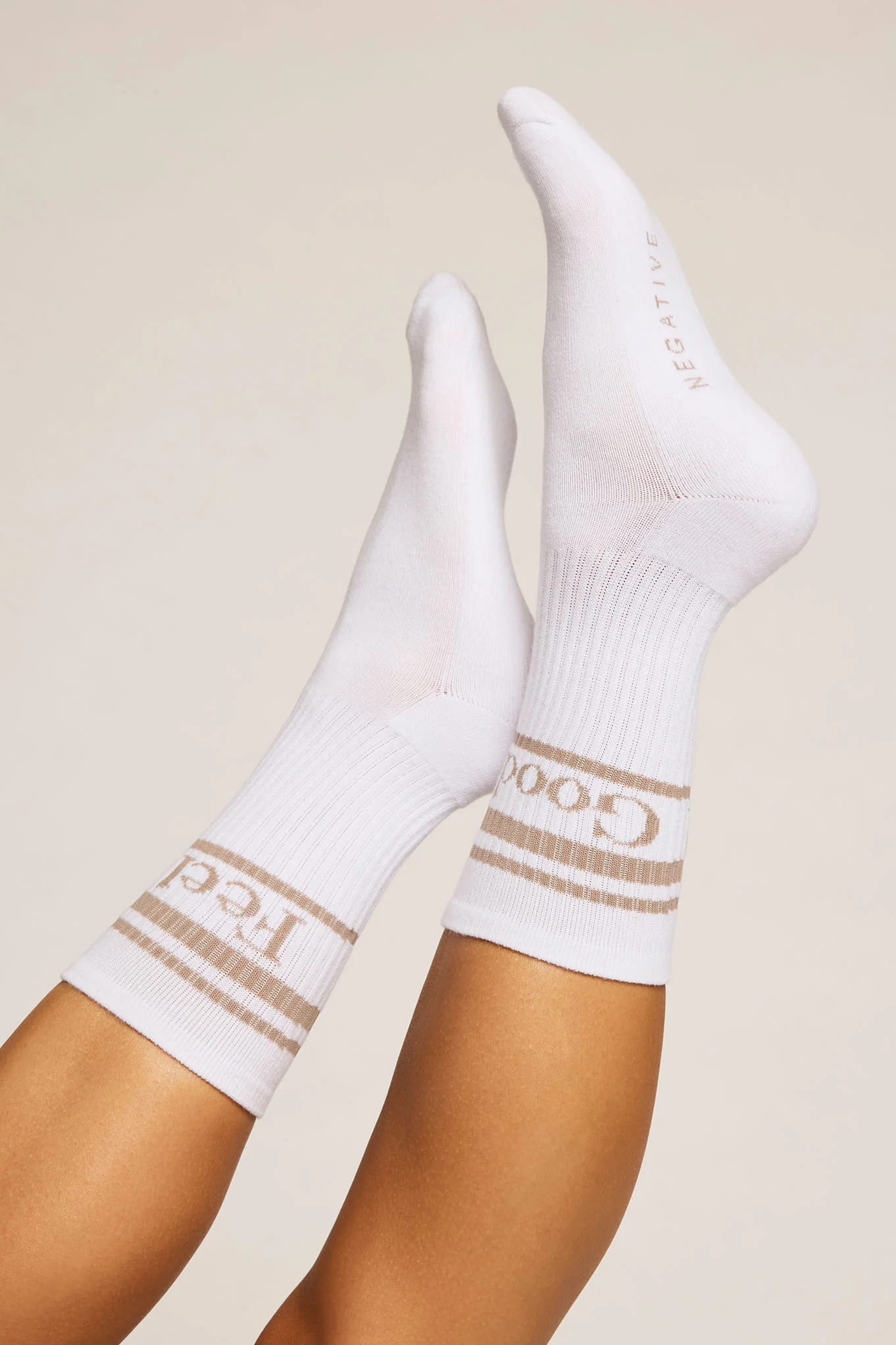 Feel Good Varsity Sock Trio in Toast (Pack) - Image 6