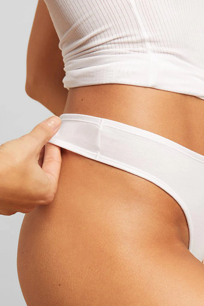 Cloud Cotton Thong in White (Pack) - Image 3
